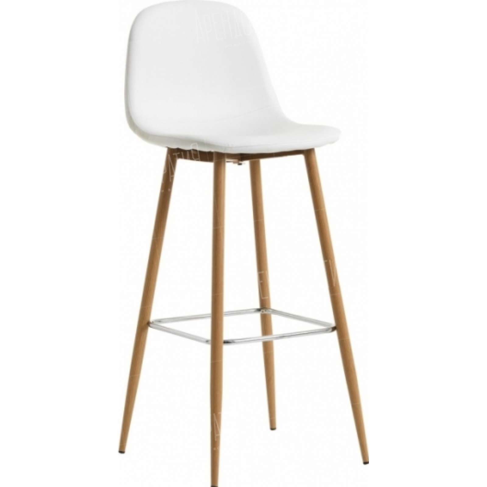 Барный стул Johnson белого цвета в аренду