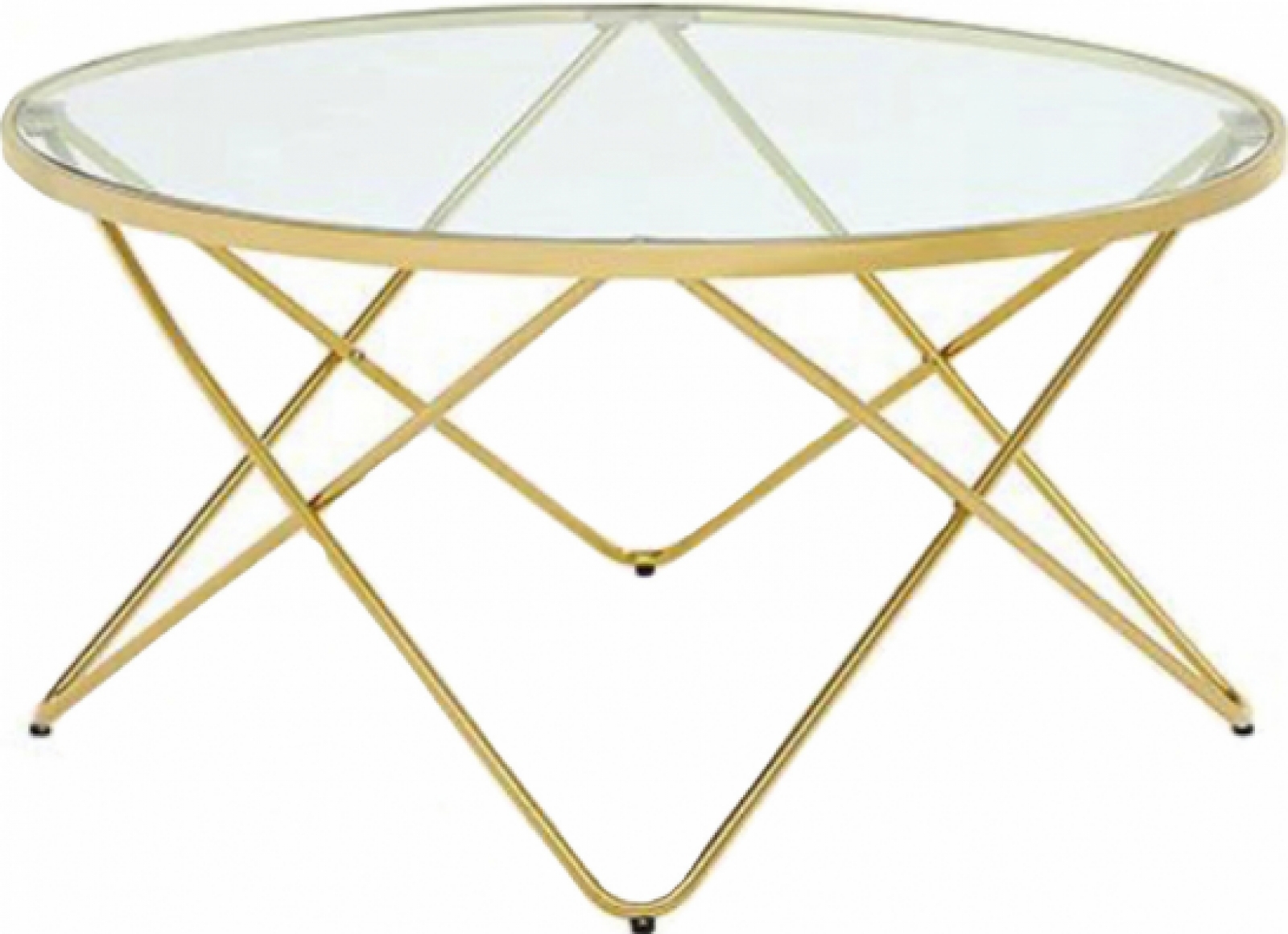 Журнальный стол Лиам золотистого цвета в аренду