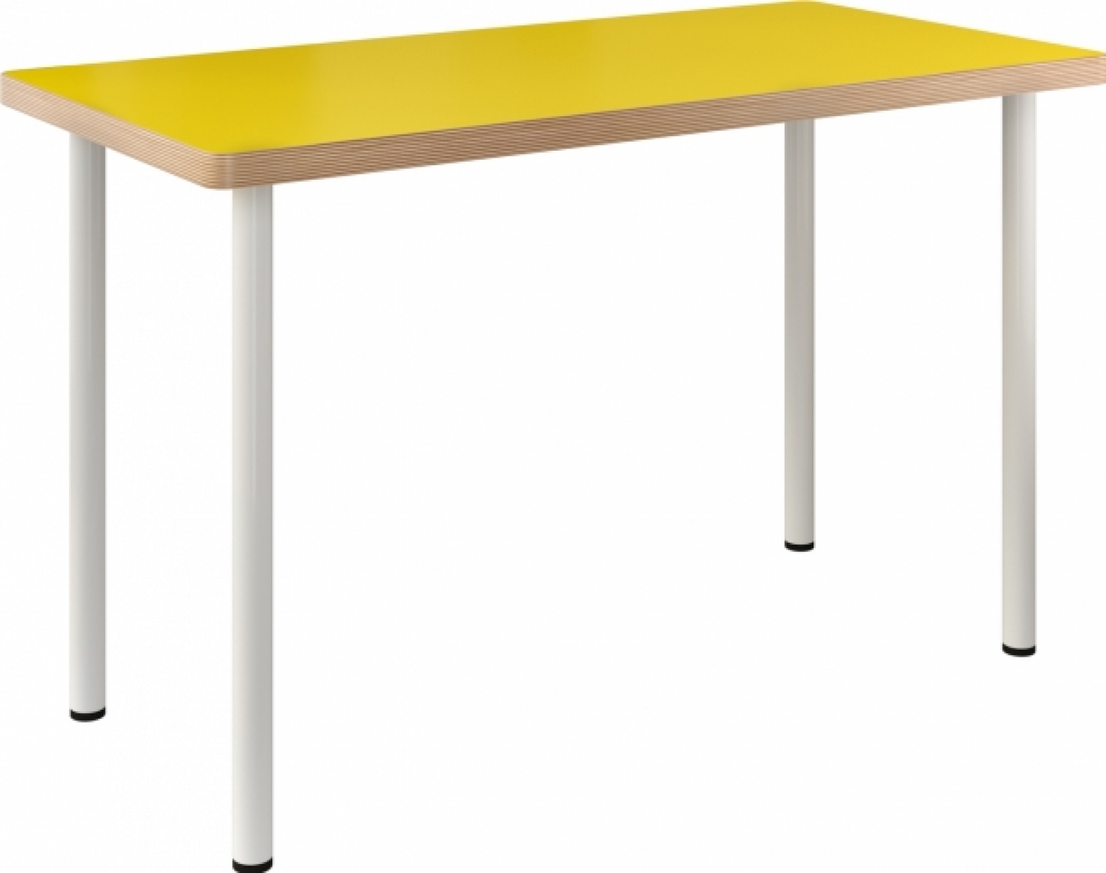 Стол Uno желтого цвета в аренду