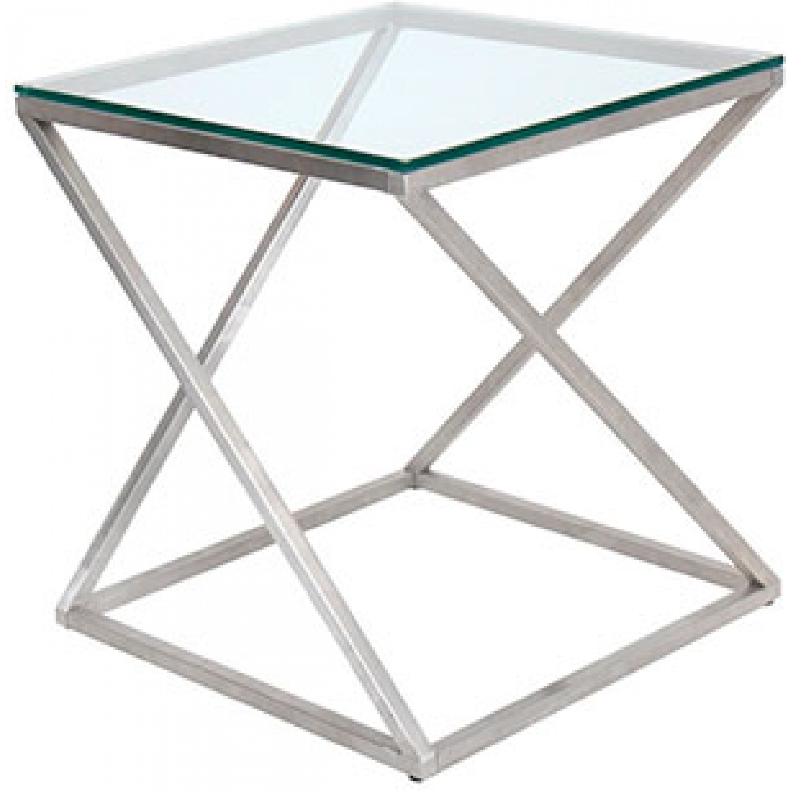 Журнальный стол Cube Chrome серебристого цвета в аренду